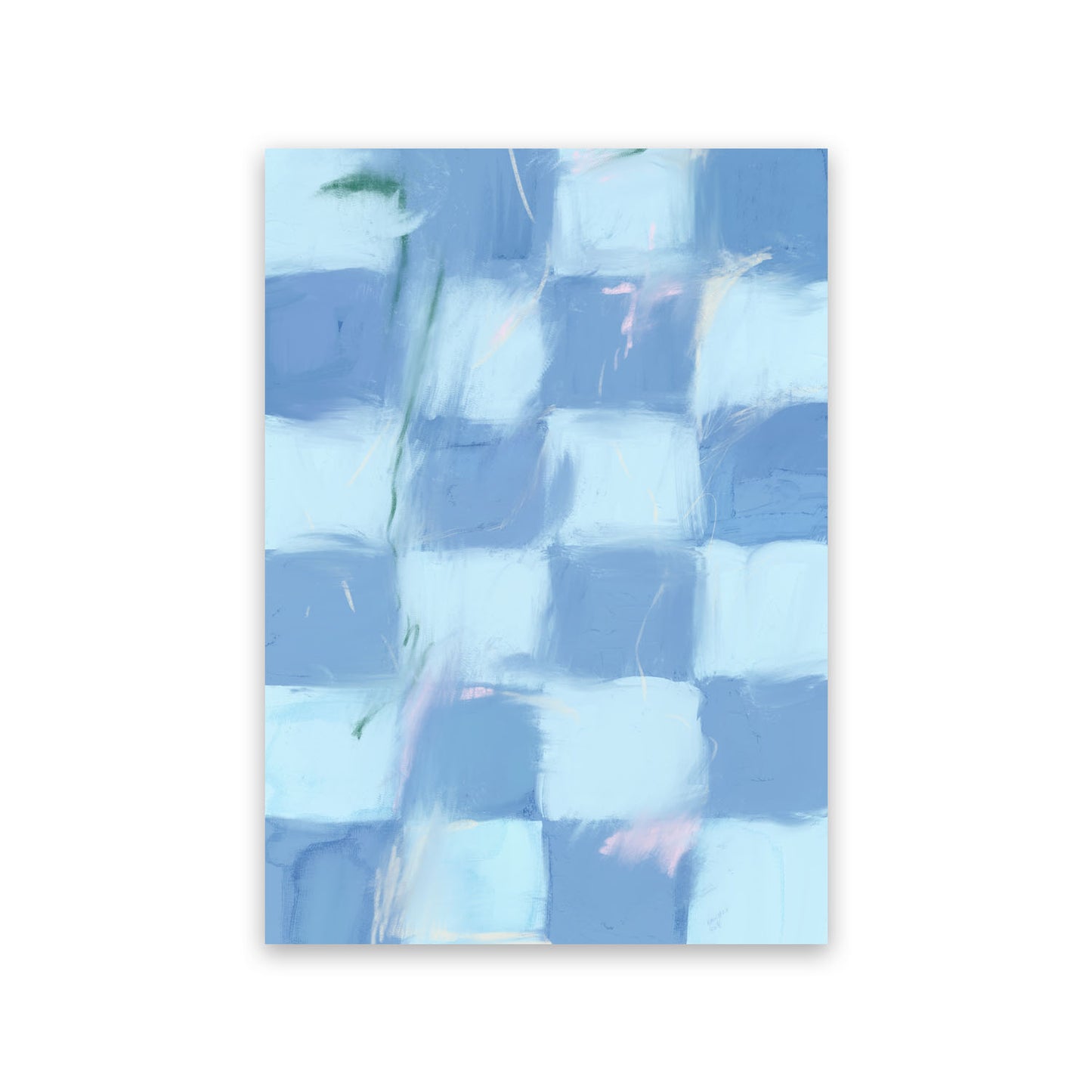 Lamina Nacnic Tonos Azules Estampados Decorativos