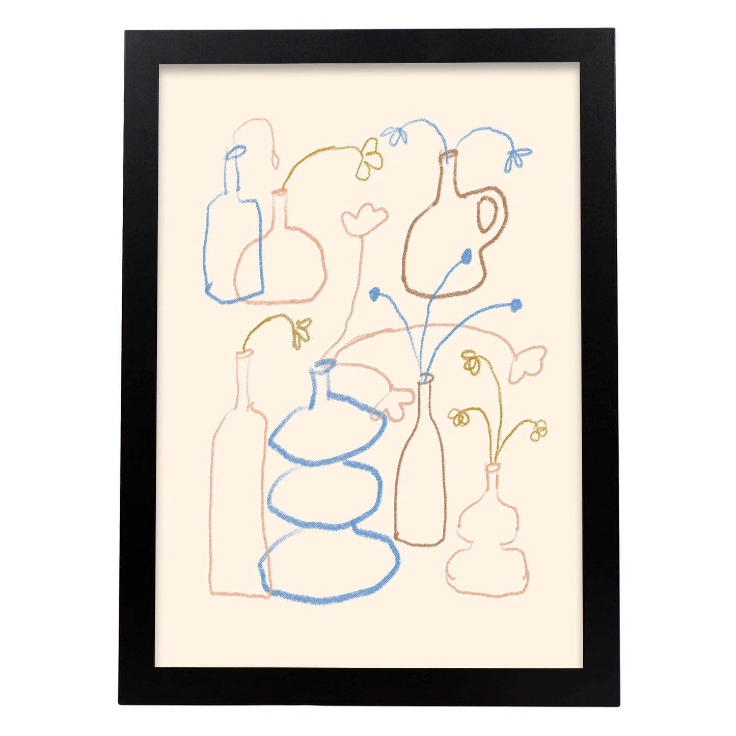 Lámina Nacnic Botellas Curvas