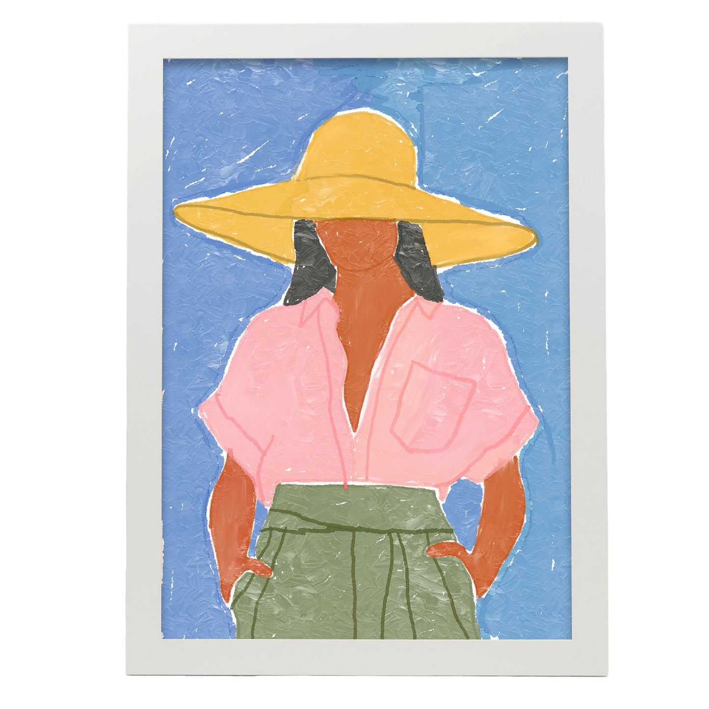 Nacnic Lámina Dama con el Sombrero
