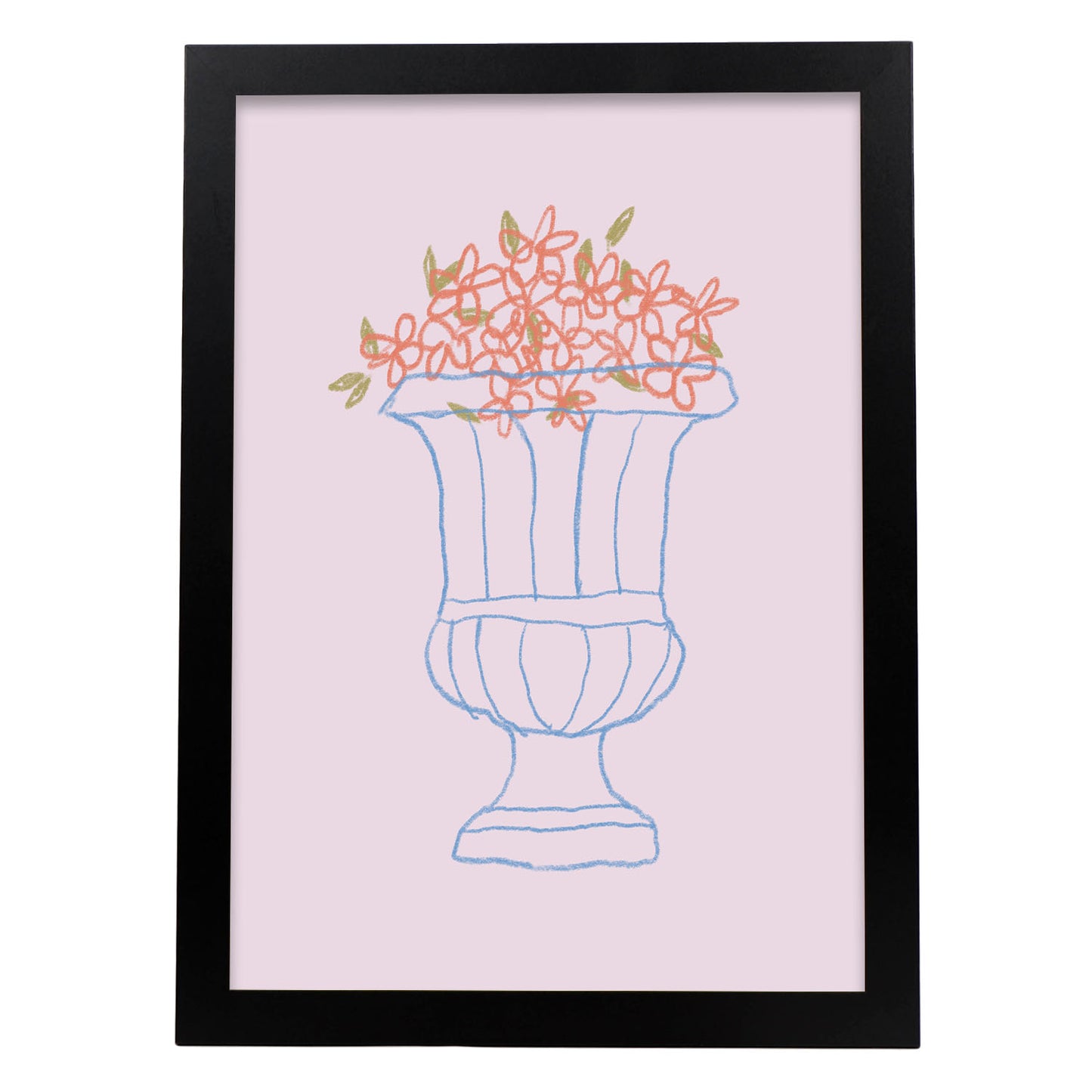 Nacnic Lamina de Jarrón de Ánfora con Flores para Hogar