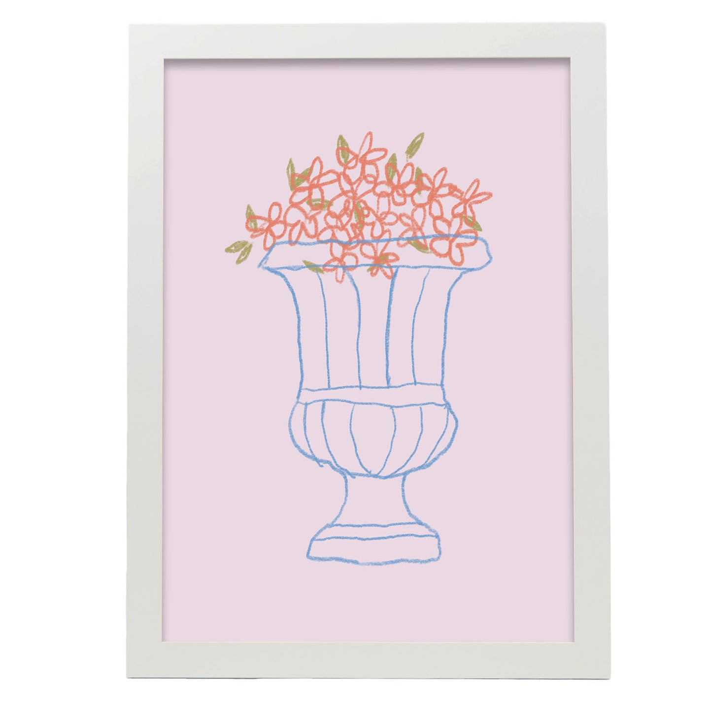 Nacnic Lamina de Jarrón de Ánfora con Flores para Hogar