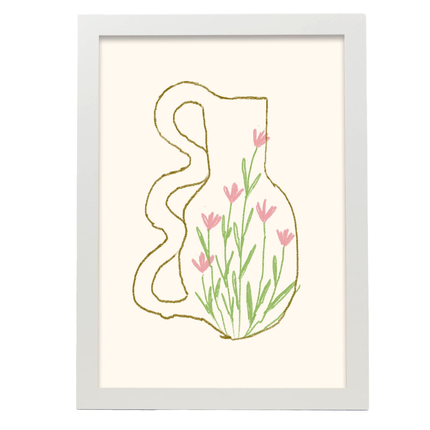 Nacnic Lámina de Jarrón de Flores de Pared