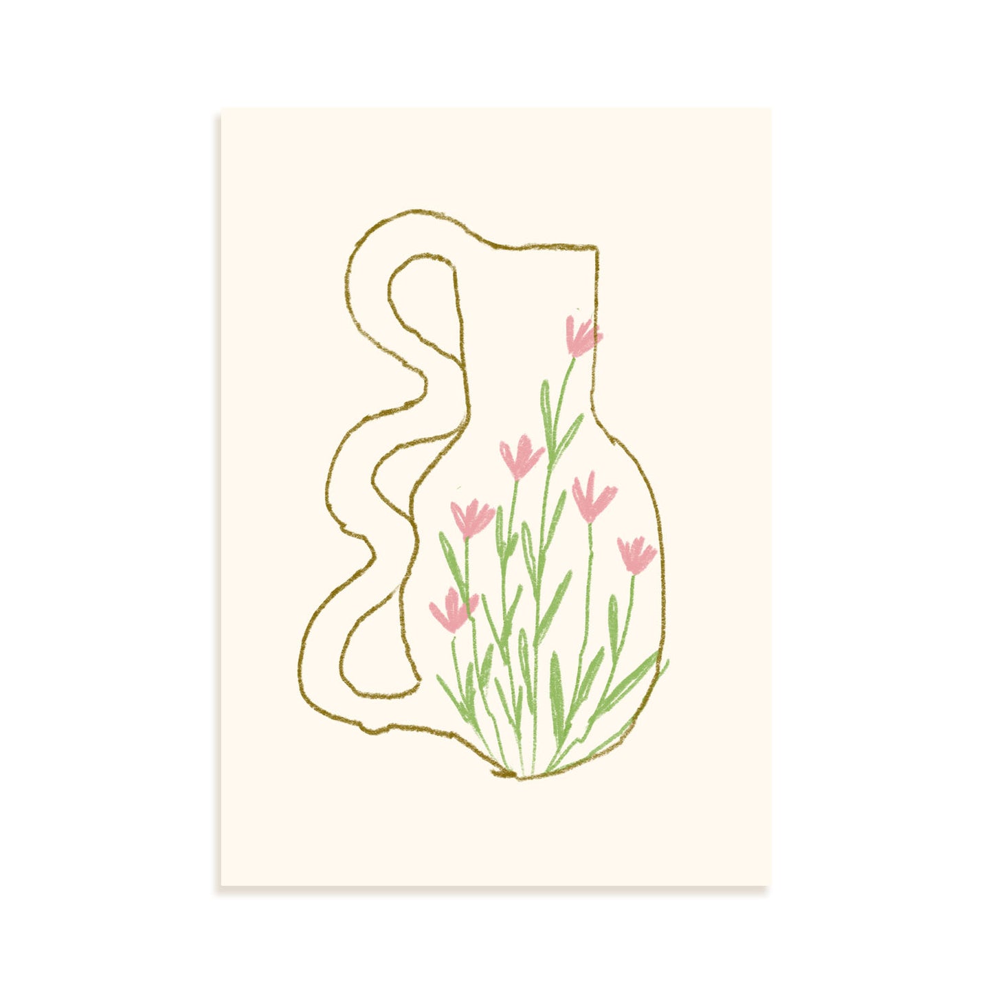 Nacnic Lámina de Jarrón de Flores de Pared