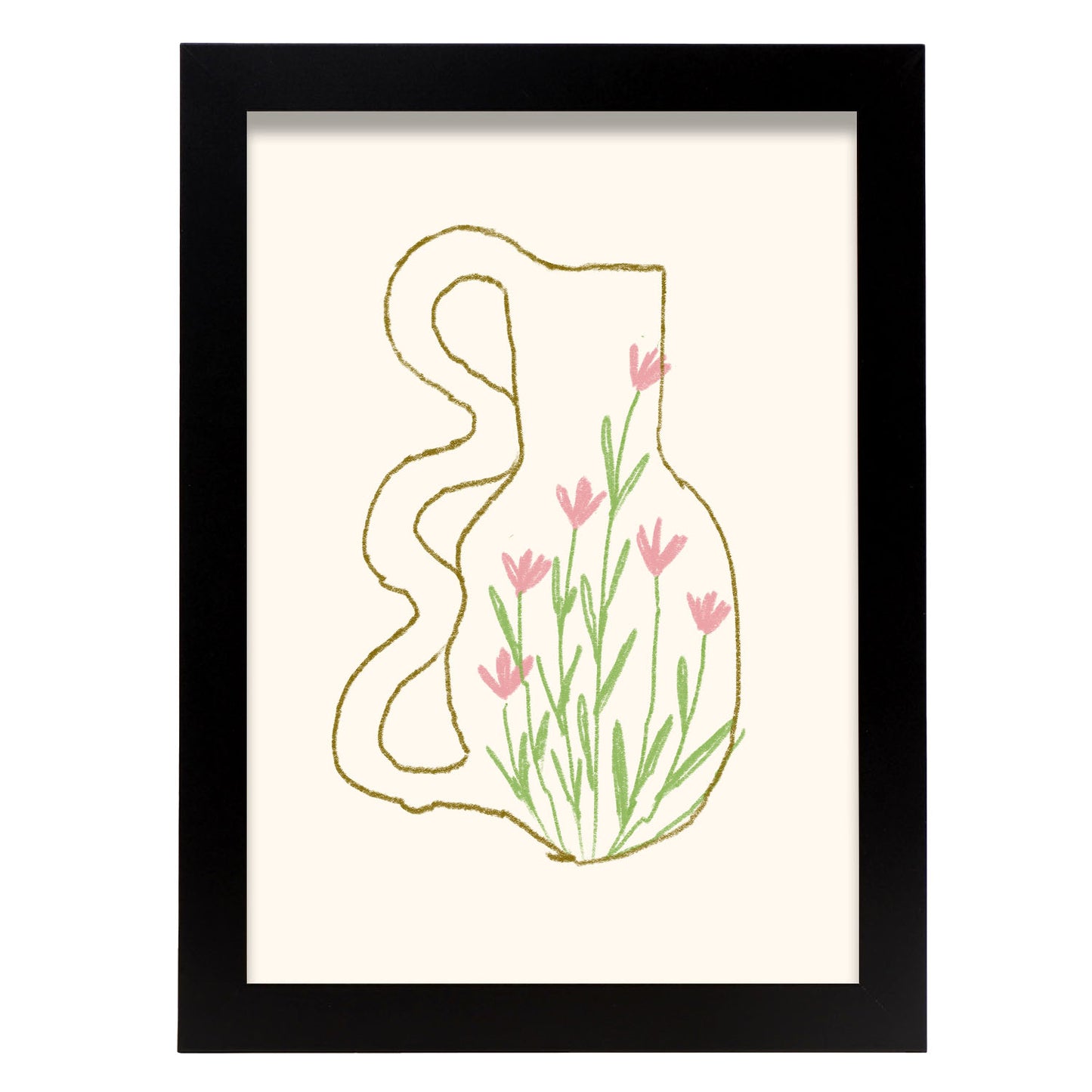 Nacnic Lámina de Jarrón de Flores de Pared
