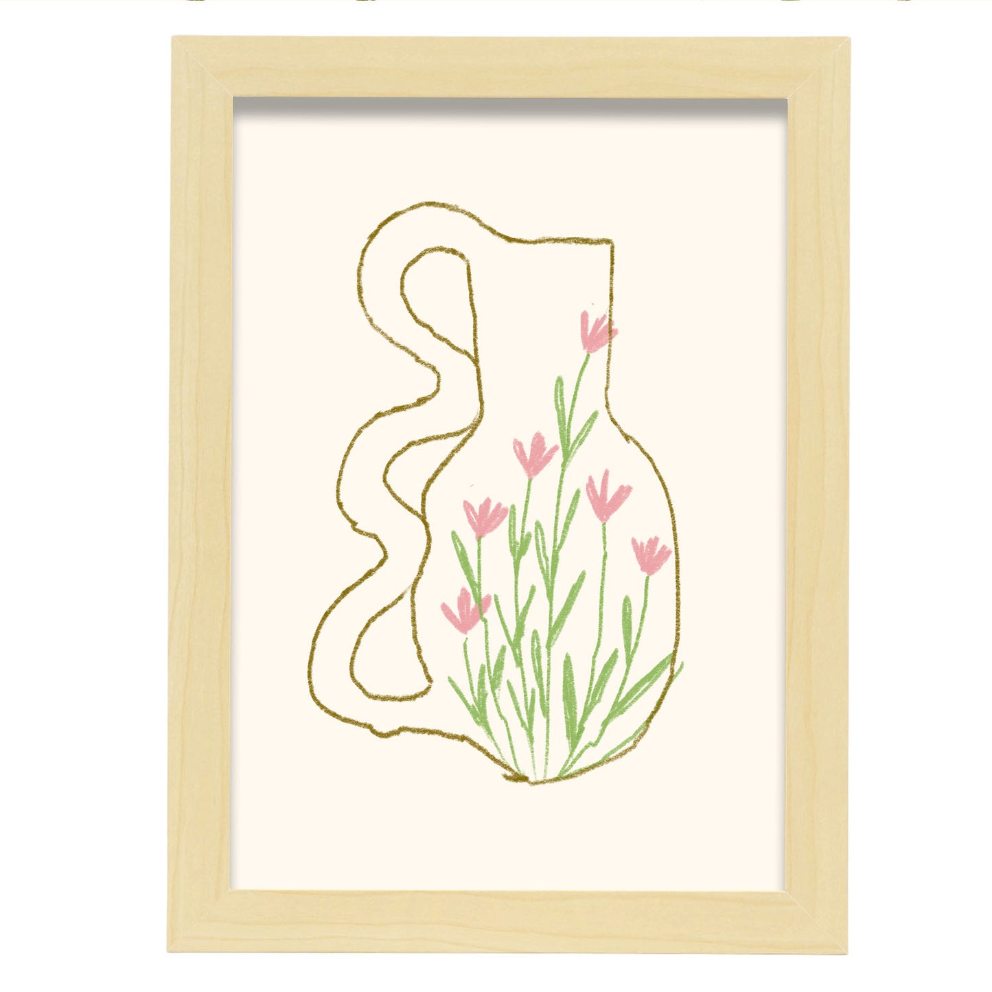 Nacnic Lámina de Jarrón de Flores de Pared