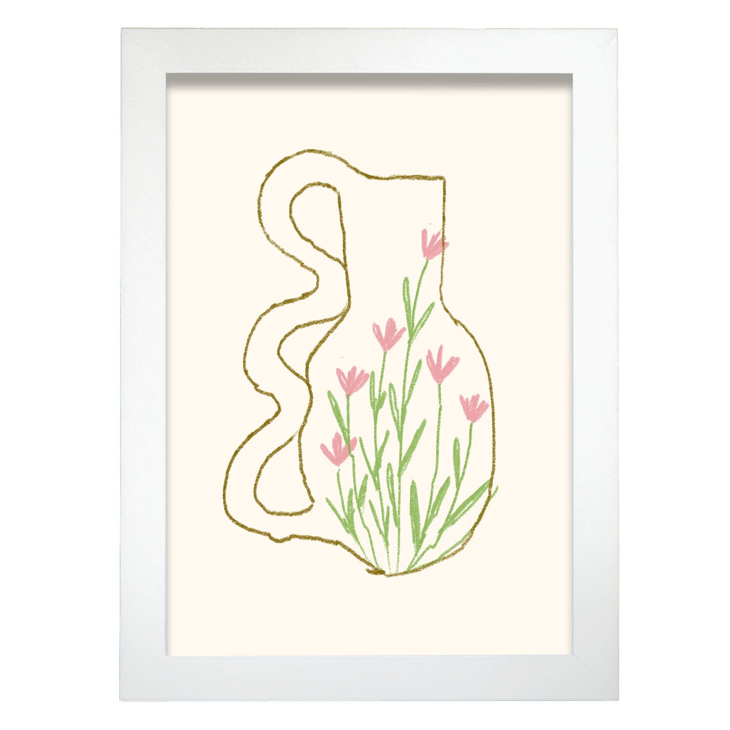 Nacnic Lámina de Jarrón de Flores de Pared