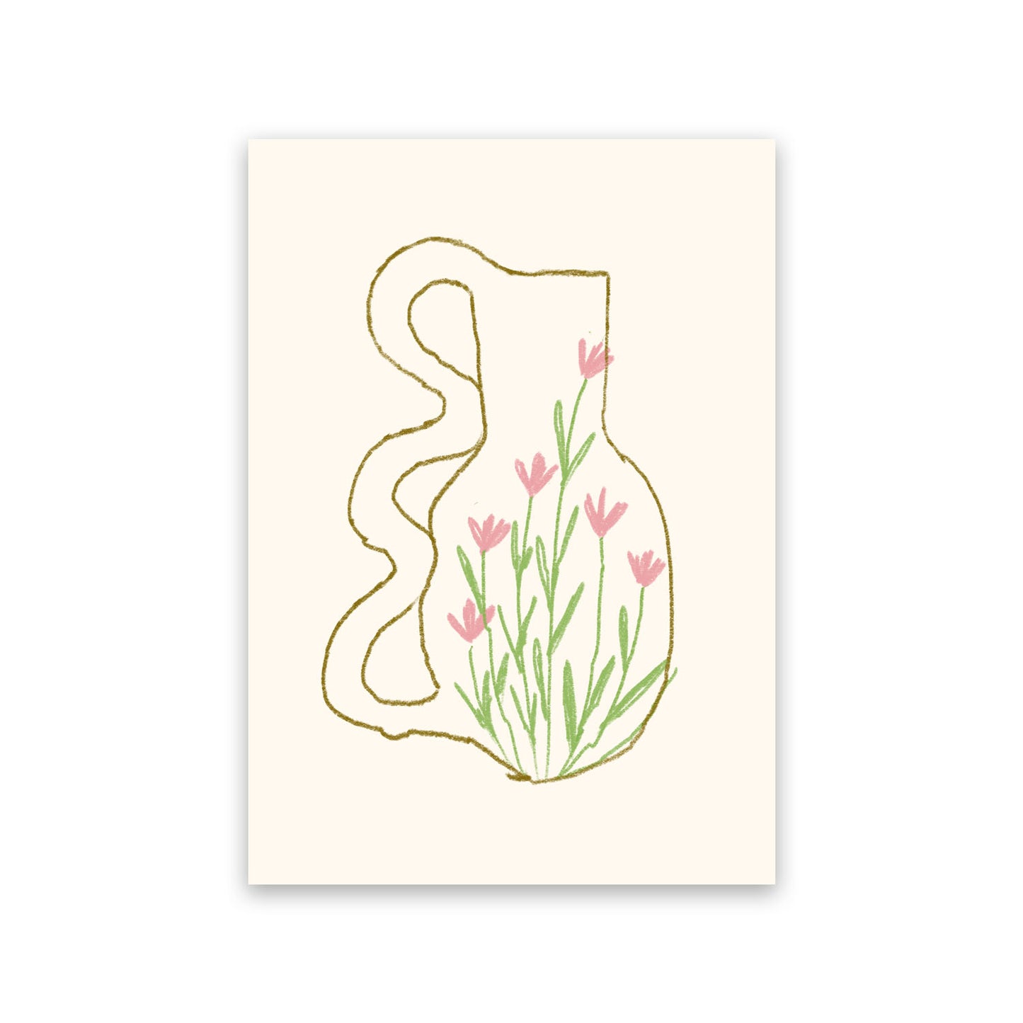 Nacnic Lámina de Jarrón de Flores de Pared