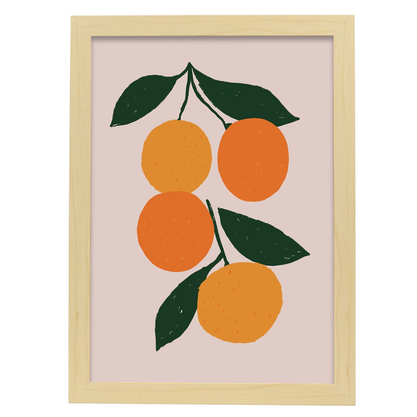 Nacnic Lámina Decorativa de Naranjas de Frutas