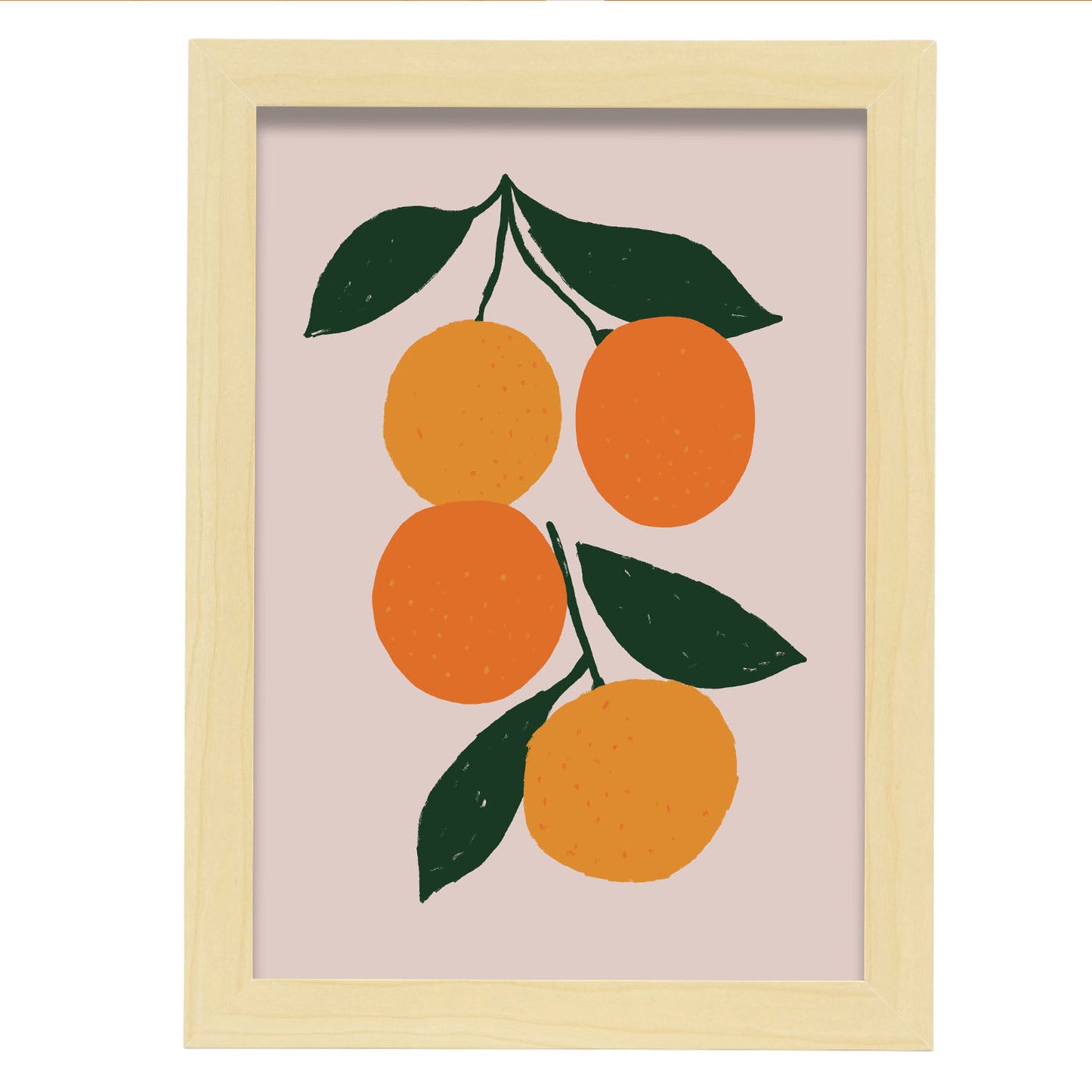 Nacnic Lámina Decorativa de Naranjas de Frutas