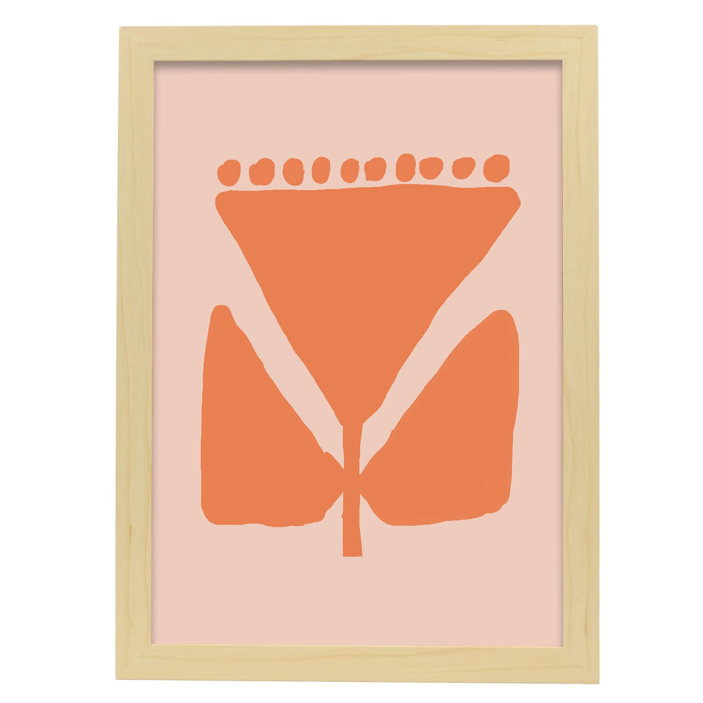 Lamina Nacnic Flora Naranja