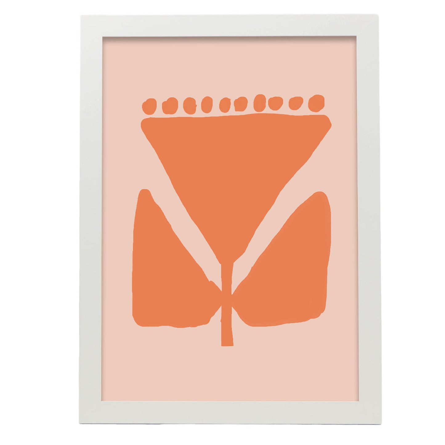 Lamina Nacnic Flora Naranja