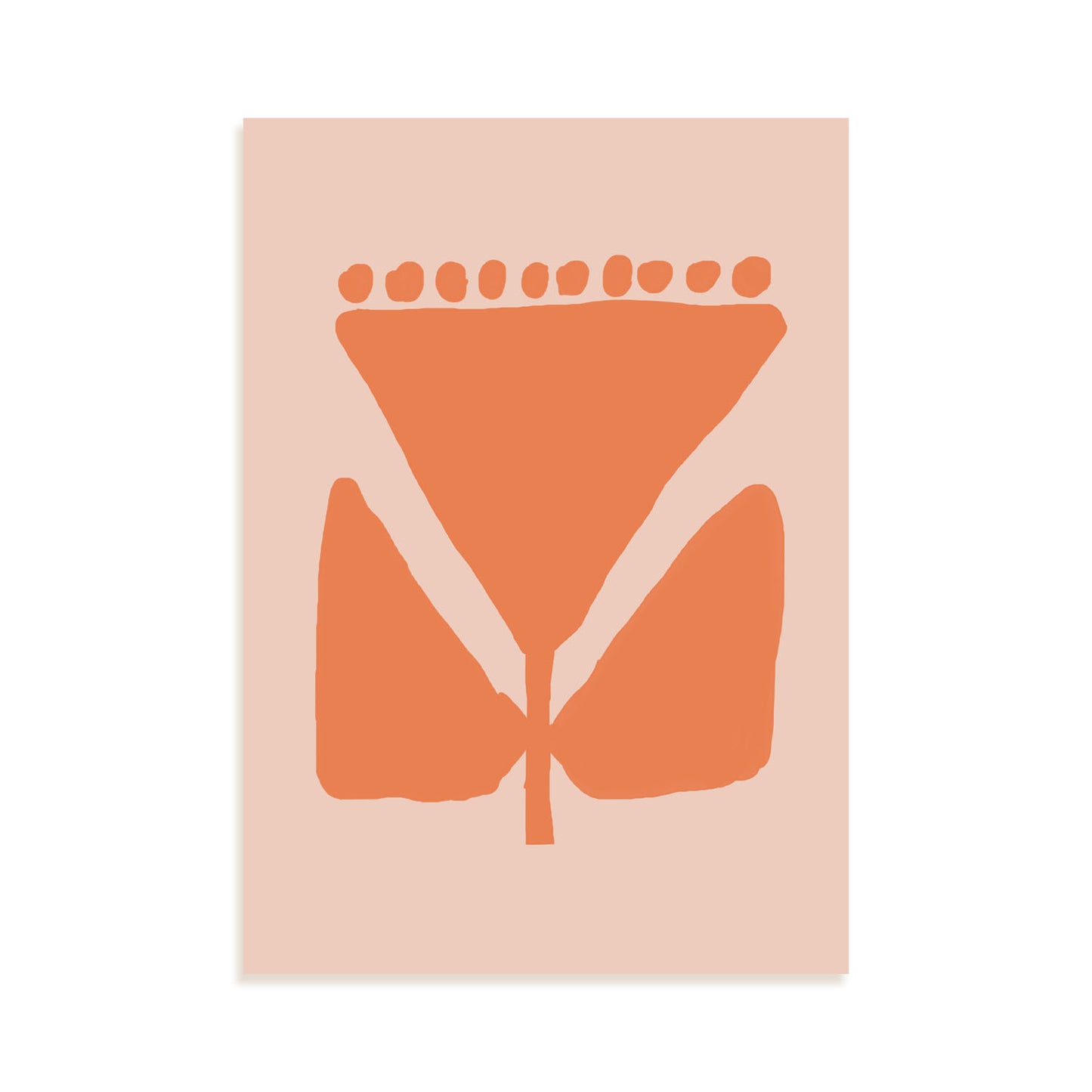 Lamina Nacnic Flora Naranja