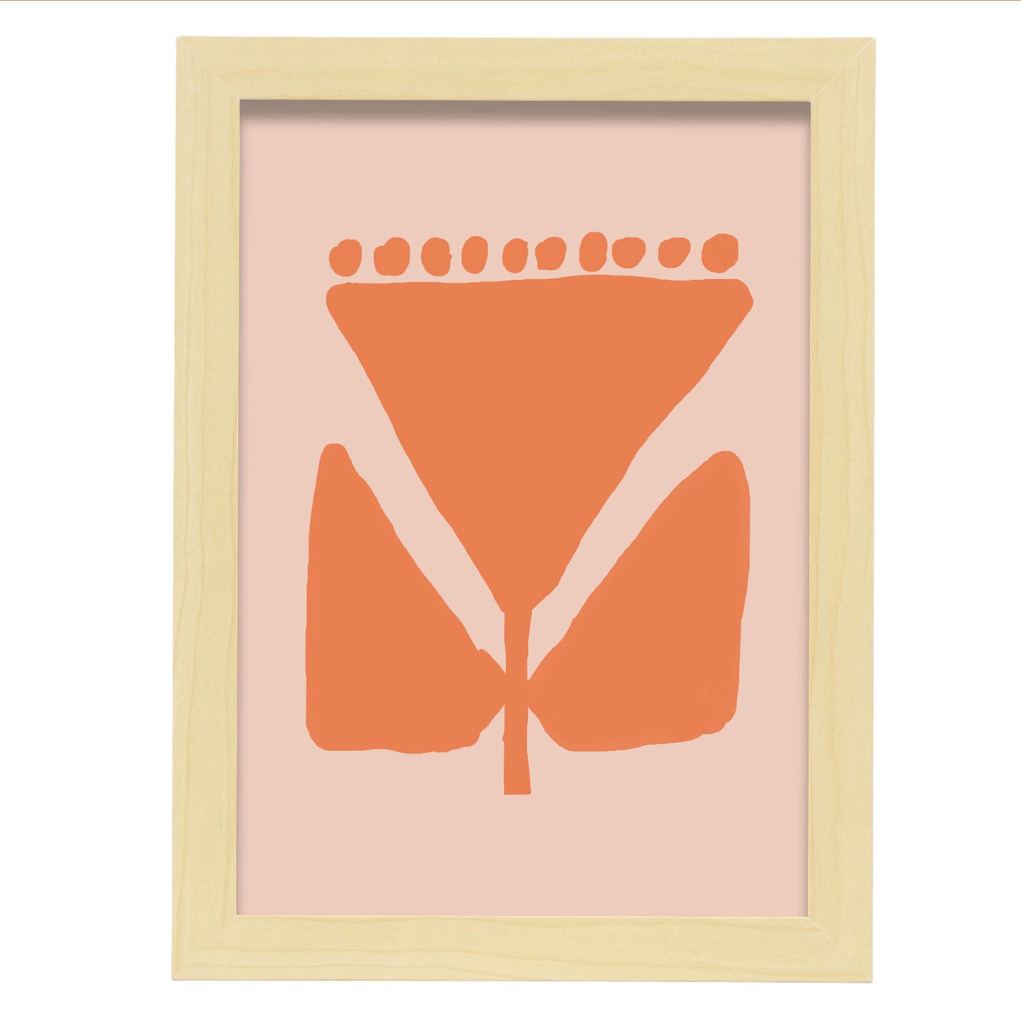 Lamina Nacnic Flora Naranja