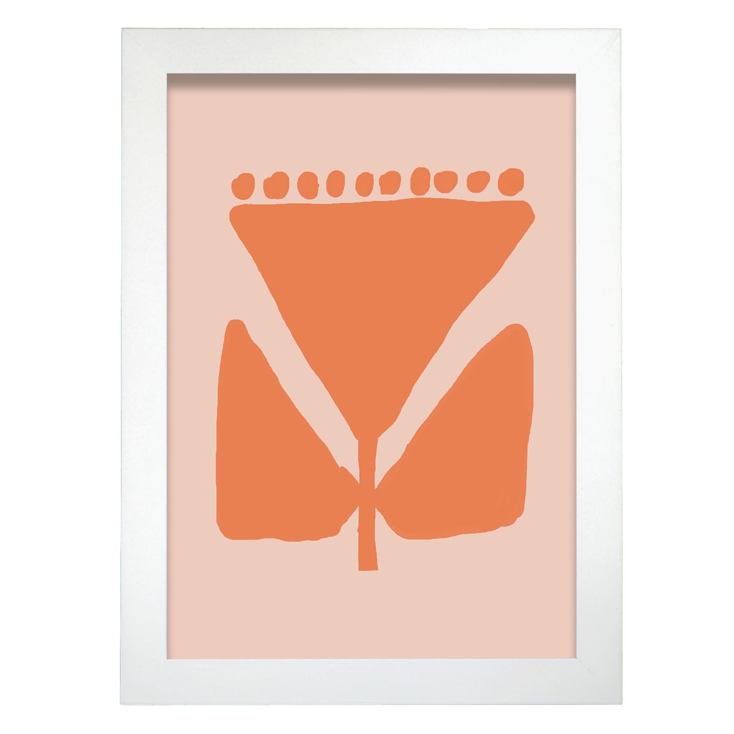 Lamina Nacnic Flora Naranja