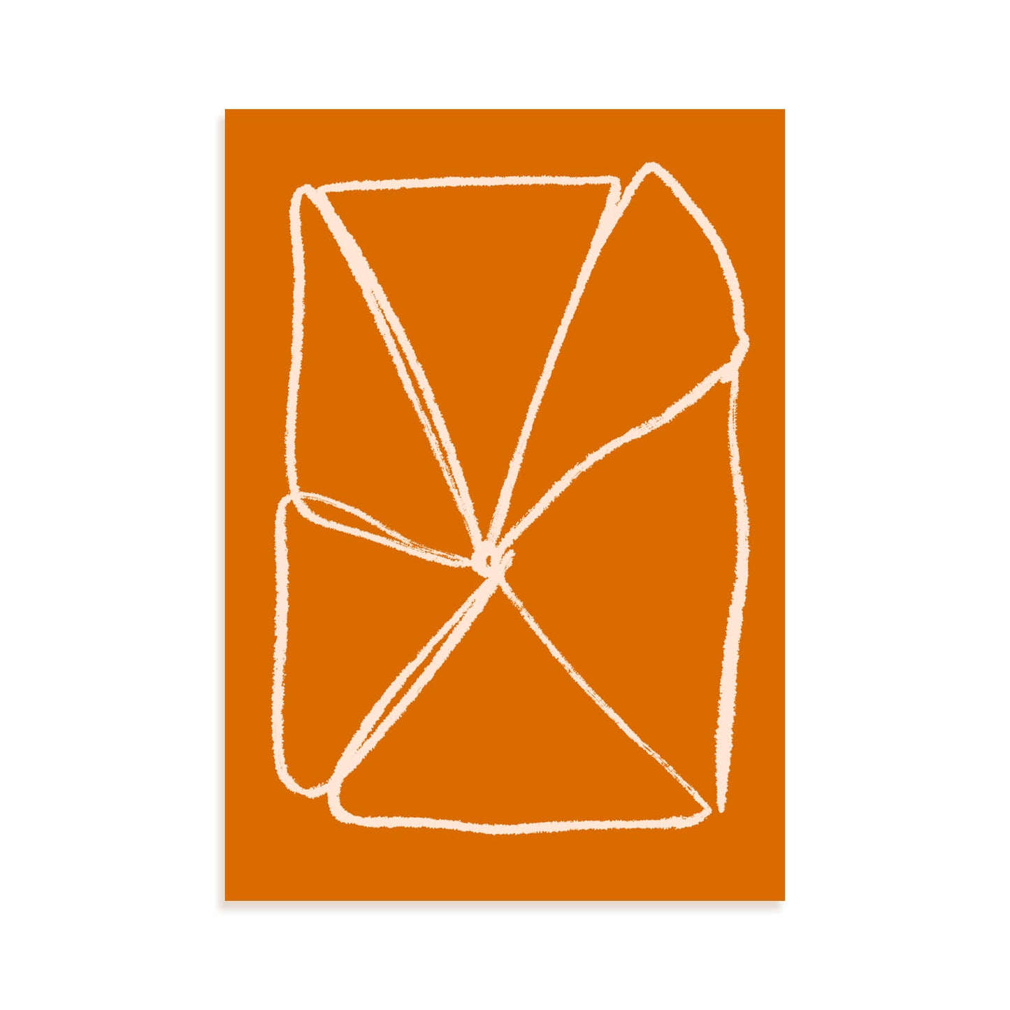 Nacnic Lámina Decorativa Flor Naranja