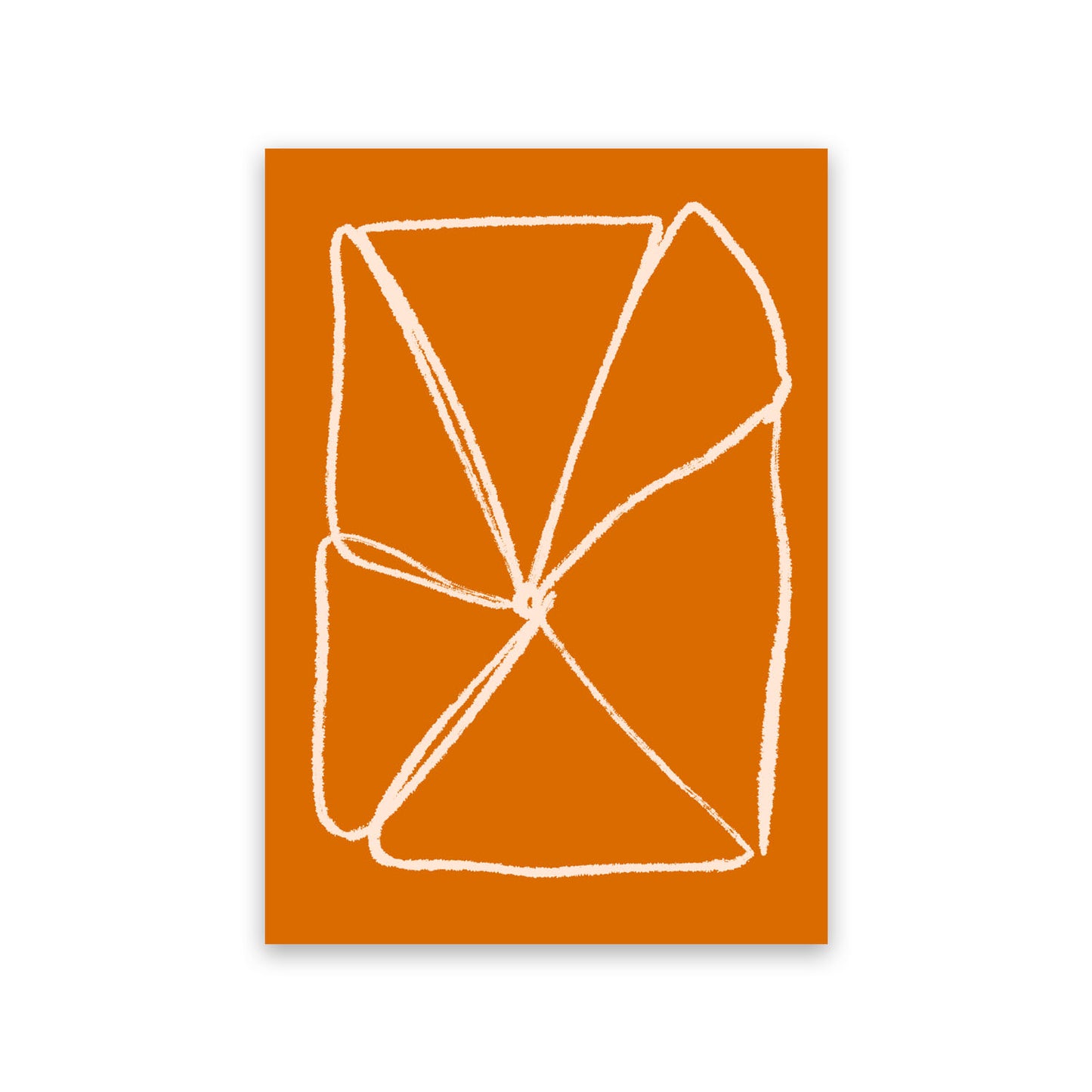 Nacnic Lámina Decorativa Flor Naranja