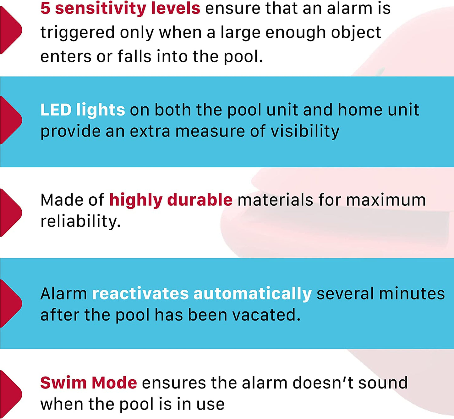 Sistema de Alarma Inteligente para Piscina con Boya Extra nacnic, Compatible con Alexa y Google Assistant, Control por App, Poster