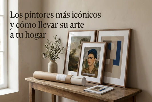 Professional header image for list-based article: Los pintores más icónicos y cómo llevar su arte a tu hogar