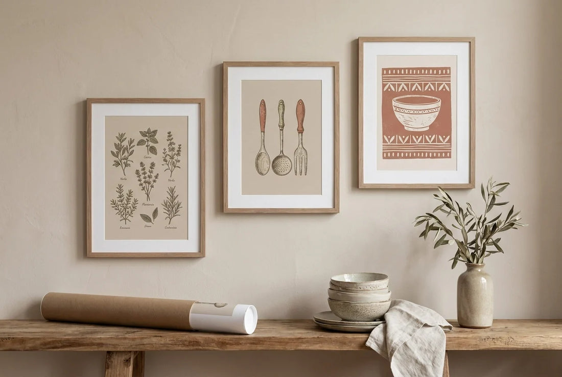 Professional header image for step-by-step guide: Cómo Elegir Pósters de Cocina que Combinen con tu Espacio