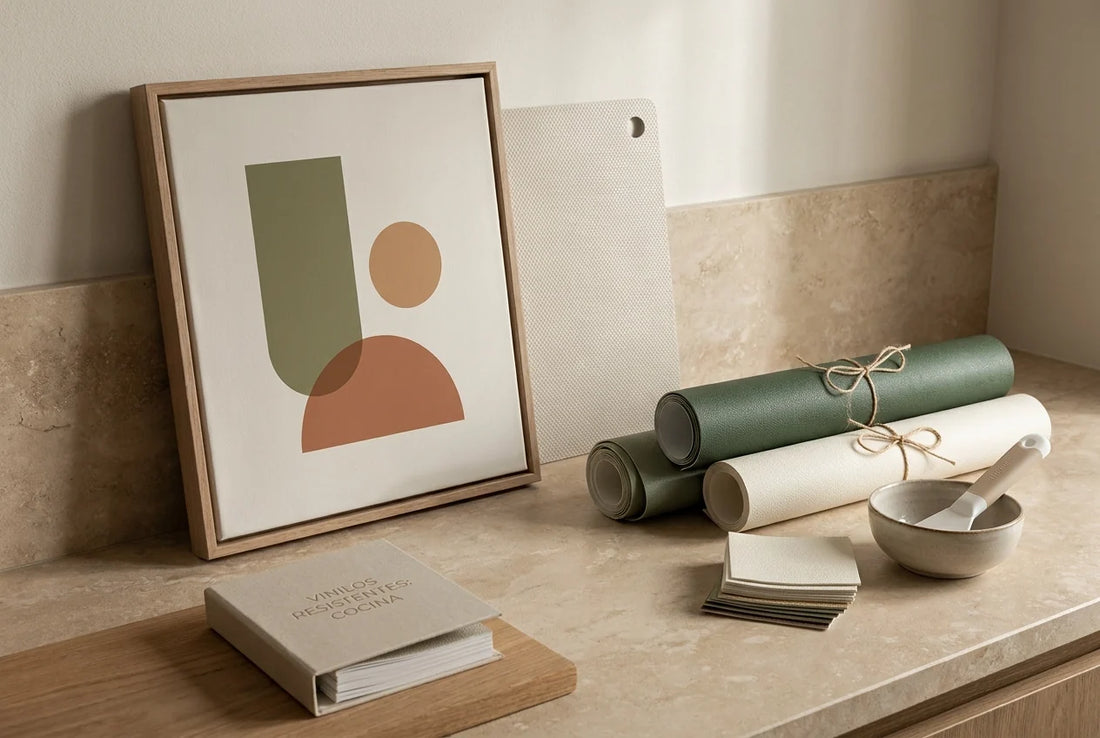 Professional header image for list-based article: Vinilos para Pared de Cocina: Cuáles Resisten el Vapor, l...