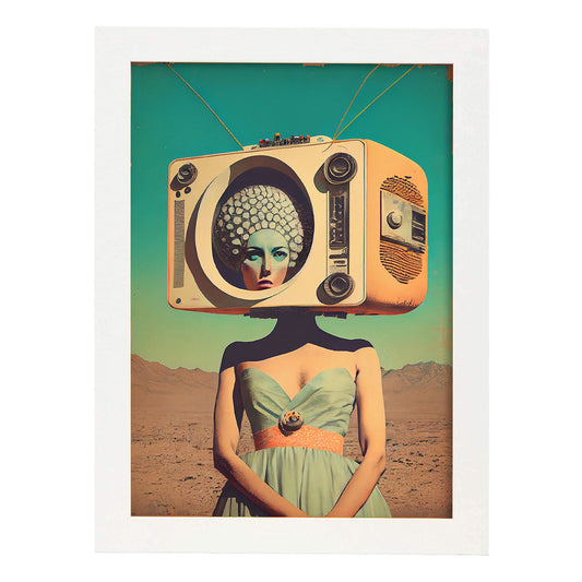Nacnic hay infinitas posibilidades vintage extrañas 177. estampados de arte de pared estético para el diseño de dormitorio o sala de estar.-Artwork-Nacnic-A4-Marco Blanco-Nacnic Estudio SL