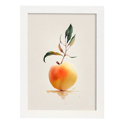 Nacnic minimalist Apricot_2. Aesthetic Wall Art Prints for Bedroom or Living Room Design.-Artwork-Nacnic-A4-Marco Blanco-Nacnic Estudio SL