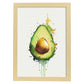 Nacnic minimalist Avocado_1. Aesthetic Wall Art Prints for Bedroom or Living Room Design.-Artwork-Nacnic-A4-Marco Madera Clara-Nacnic Estudio SL