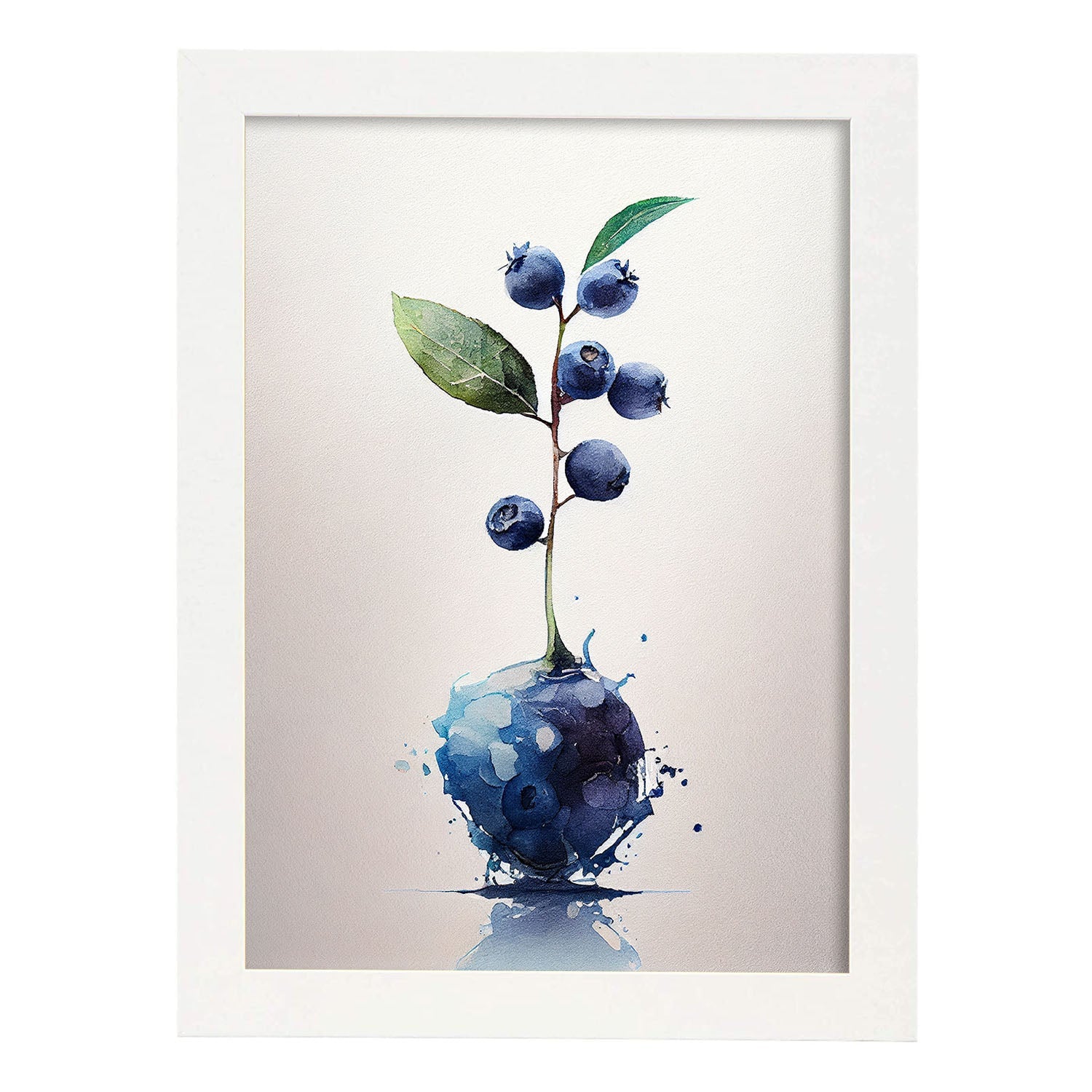 Nacnic minimalist Blueberry_2. Aesthetic Wall Art Prints for Bedroom or Living Room Design.-Artwork-Nacnic-A4-Marco Blanco-Nacnic Estudio SL