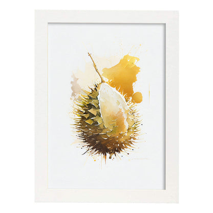 Nacnic minimalist Durian. Aesthetic Wall Art Prints for Bedroom or Living Room Design.-Artwork-Nacnic-A4-Marco Blanco-Nacnic Estudio SL