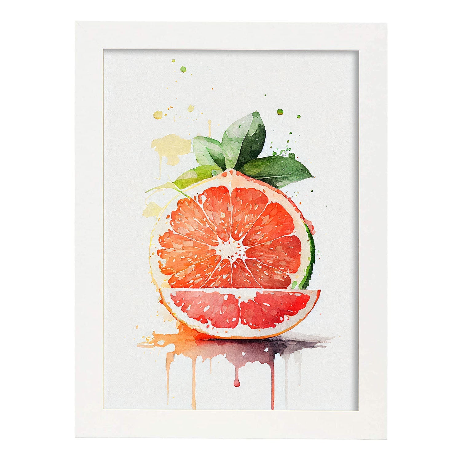Nacnic minimalist Grapefruit_1. Aesthetic Wall Art Prints for Bedroom or Living Room Design.-Artwork-Nacnic-A4-Marco Blanco-Nacnic Estudio SL