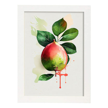 Nacnic minimalist Guava. Aesthetic Wall Art Prints for Bedroom or Living Room Design.-Artwork-Nacnic-A4-Marco Blanco-Nacnic Estudio SL