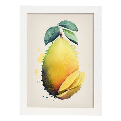 Nacnic minimalist Jackfruit. Aesthetic Wall Art Prints for Bedroom or Living Room Design.-Artwork-Nacnic-A4-Marco Blanco-Nacnic Estudio SL