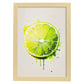 Nacnic minimalist Lime. Aesthetic Wall Art Prints for Bedroom or Living Room Design.-Artwork-Nacnic-A4-Marco Madera Clara-Nacnic Estudio SL