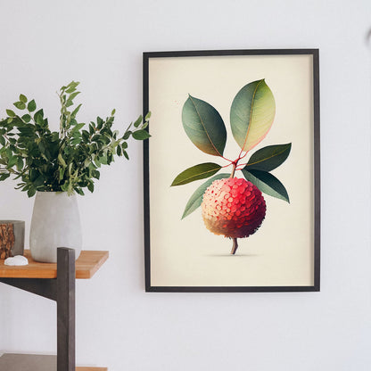 Nacnic minimalist Lychee_3. Aesthetic Wall Art Prints for Bedroom or Living Room Design.-Artwork-Nacnic-A4-Marco Blanco-Nacnic Estudio SL