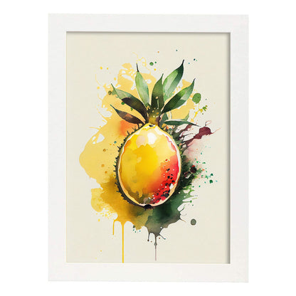 Nacnic minimalist Maracuja_1. Aesthetic Wall Art Prints for Bedroom or Living Room Design.-Artwork-Nacnic-A4-Marco Blanco-Nacnic Estudio SL