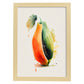 Nacnic minimalist Papaya_1. Aesthetic Wall Art Prints for Bedroom or Living Room Design.-Artwork-Nacnic-A4-Marco Madera Clara-Nacnic Estudio SL