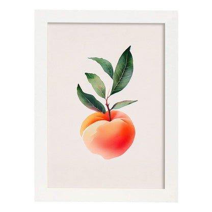 Nacnic minimalist Peach_1. Aesthetic Wall Art Prints for Bedroom or Living Room Design.-Artwork-Nacnic-A4-Marco Blanco-Nacnic Estudio SL