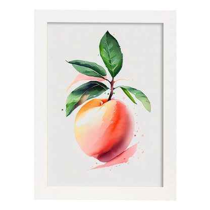 Nacnic minimalist Peach_2. Aesthetic Wall Art Prints for Bedroom or Living Room Design.-Artwork-Nacnic-A4-Marco Blanco-Nacnic Estudio SL