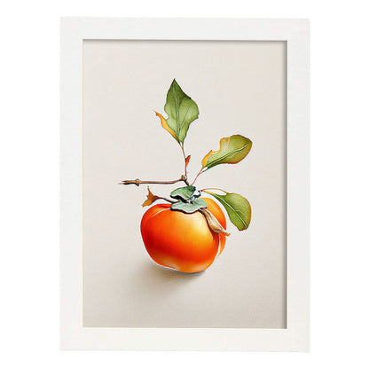Nacnic minimalist Persimmon. Aesthetic Wall Art Prints for Bedroom or Living Room Design.-Artwork-Nacnic-A4-Marco Blanco-Nacnic Estudio SL