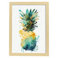 Nacnic minimalist Pineapple_1. Aesthetic Wall Art Prints for Bedroom or Living Room Design.-Artwork-Nacnic-A4-Marco Madera Clara-Nacnic Estudio SL