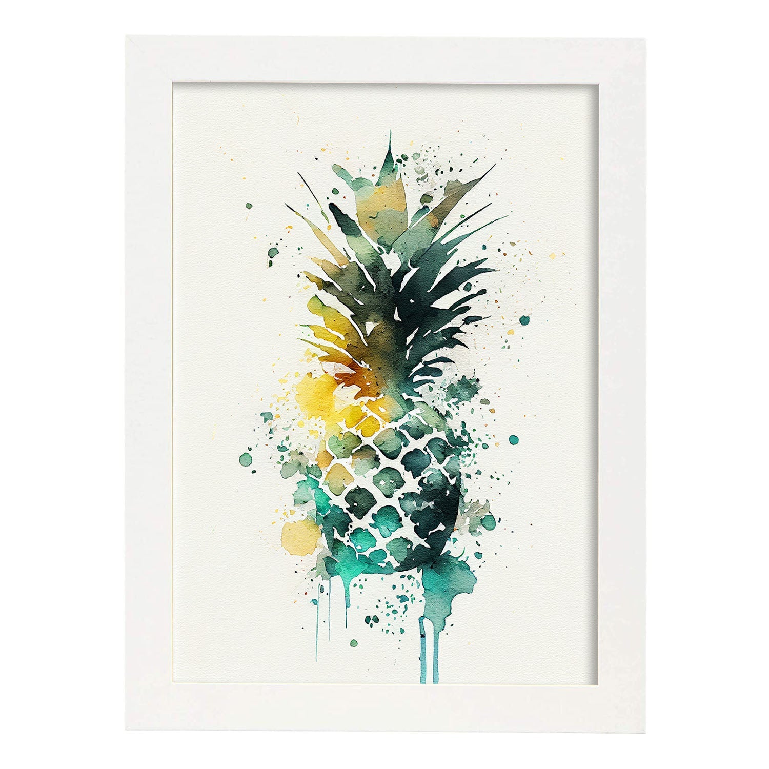 Nacnic minimalist Pineapple_6. Aesthetic Wall Art Prints for Bedroom or Living Room Design.-Artwork-Nacnic-A4-Marco Blanco-Nacnic Estudio SL