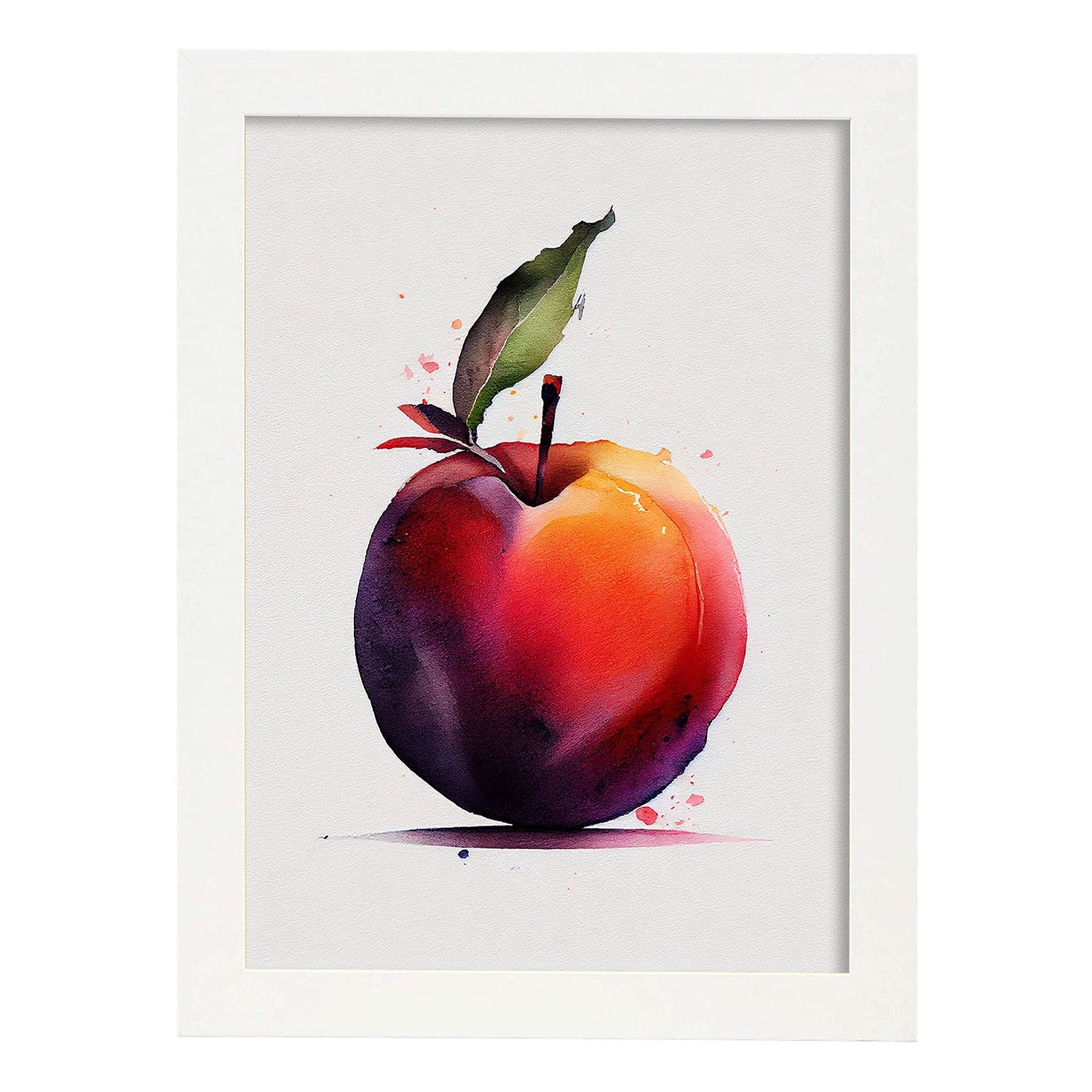 Nacnic minimalist Plumcot_2. Aesthetic Wall Art Prints for Bedroom or Living Room Design.-Artwork-Nacnic-A4-Marco Blanco-Nacnic Estudio SL