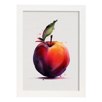 Nacnic minimalist Plumcot_2. Aesthetic Wall Art Prints for Bedroom or Living Room Design.-Artwork-Nacnic-A4-Marco Blanco-Nacnic Estudio SL