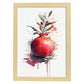Nacnic minimalist Pomegranate_1. Aesthetic Wall Art Prints for Bedroom or Living Room Design.-Artwork-Nacnic-A4-Marco Madera Clara-Nacnic Estudio SL