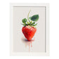 Nacnic minimalist Strawberry_1. Aesthetic Wall Art Prints for Bedroom or Living Room Design.-Artwork-Nacnic-A4-Marco Blanco-Nacnic Estudio SL