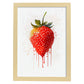 Nacnic minimalist Strawberry_2. Aesthetic Wall Art Prints for Bedroom or Living Room Design.-Artwork-Nacnic-A4-Marco Madera Clara-Nacnic Estudio SL