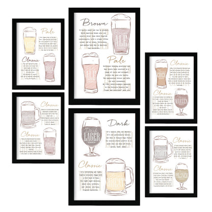 Nacnic Laminas Tipos de Cerveza Aesthetic