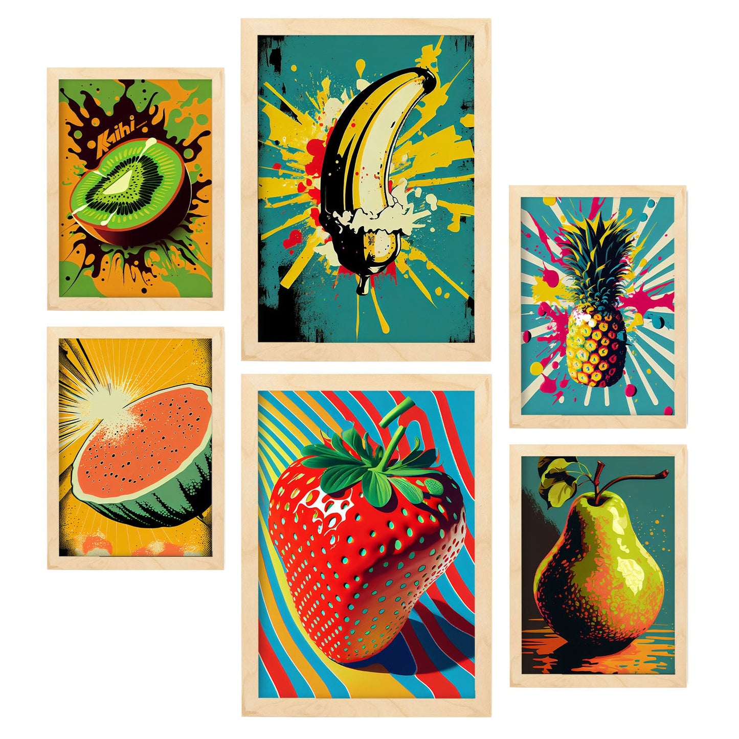 Nacnic Láminas Pop Art de Verduras Set_2