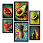 Conjunto Pop Art Verduras Nacnic Laminas