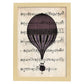 Poster de Globomorado. Láminas de globos aeroestáticos. Diseño con imágenes de globos.-Artwork-Nacnic-A3-Marco Madera clara-Nacnic Estudio SL